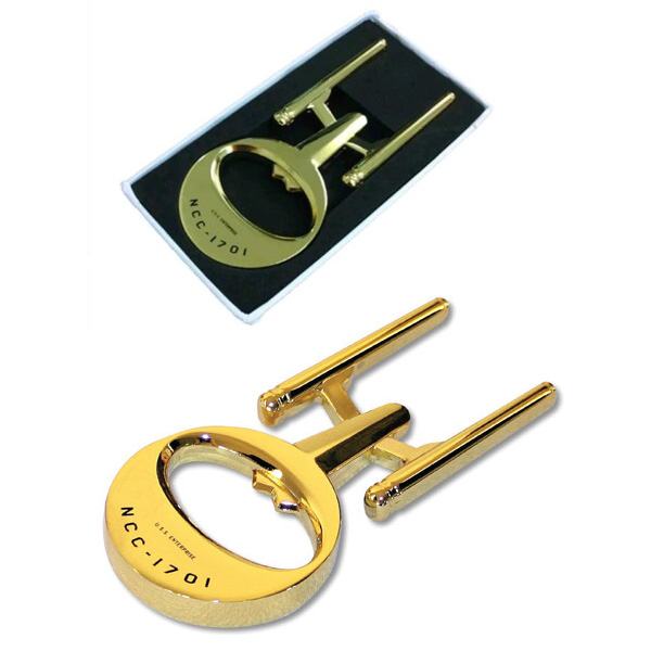 Diamond Select Star Trek U.S.S. Enterprise NCC-1701 Gold Bottle Opener